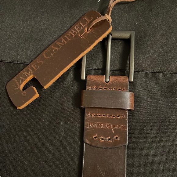 - James Campbell leather belt - Picture 1 of 6